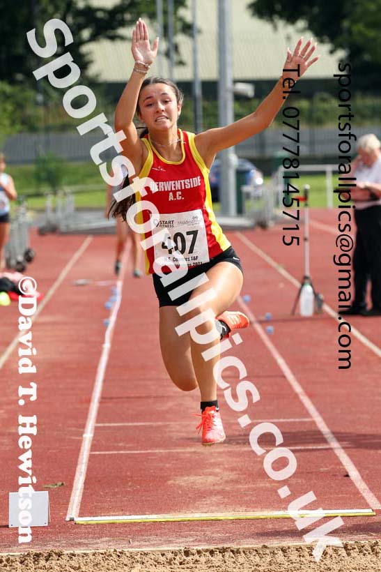 Women and Girls long jump, 2021 North Eastern Track and Field Champs., Middesbrough. Photo: David T. Hewitson/Sports for All Pics